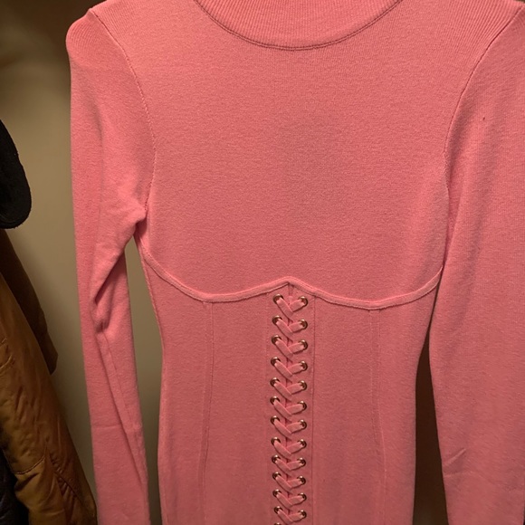 Pink Sweater Dress - Picture 3 of 5